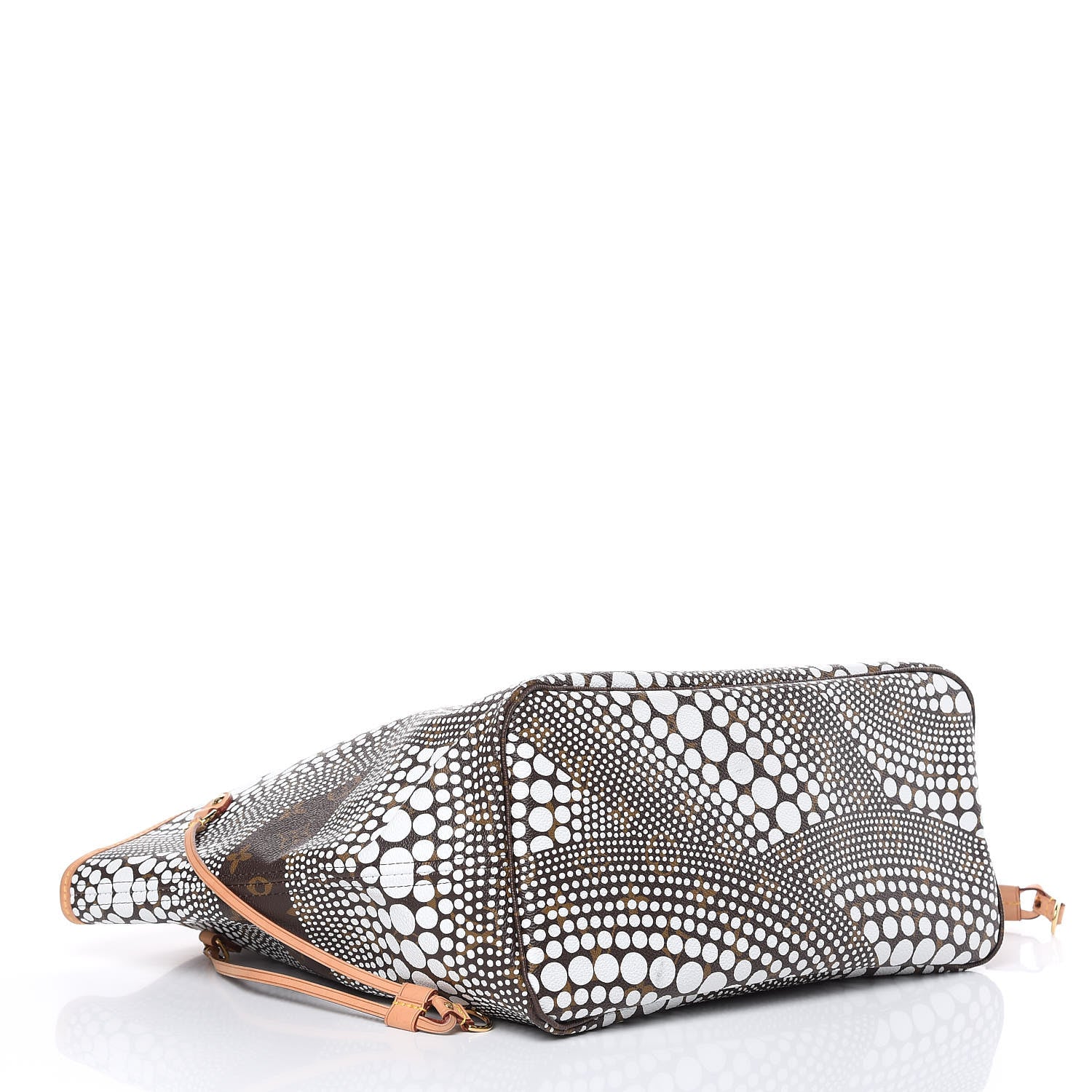Louis Vuitton Monogram Kusama Waves Neverfull MM White 4 of 15