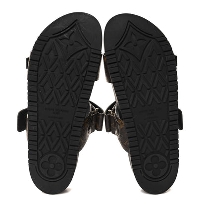 Louis Vuitton Monogram Bom Dia Mule Sandals 40 Black 5 of 8