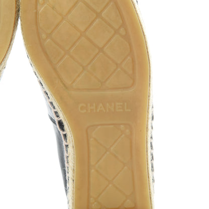 Chanel Lambskin CC Espadrilles 36 Black 7 of 12