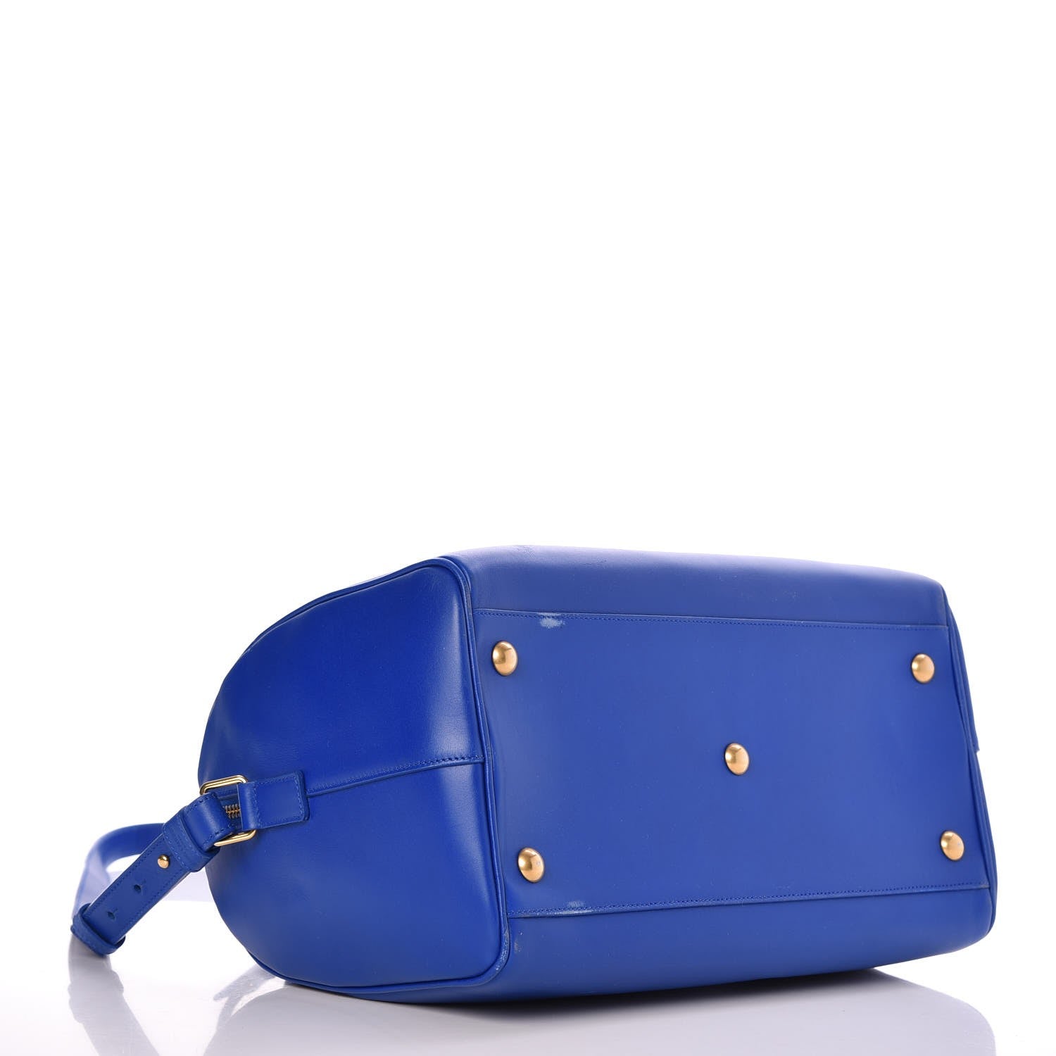 Saint Laurent Calfskin Classic Duffle 6 Blue 4 of 10