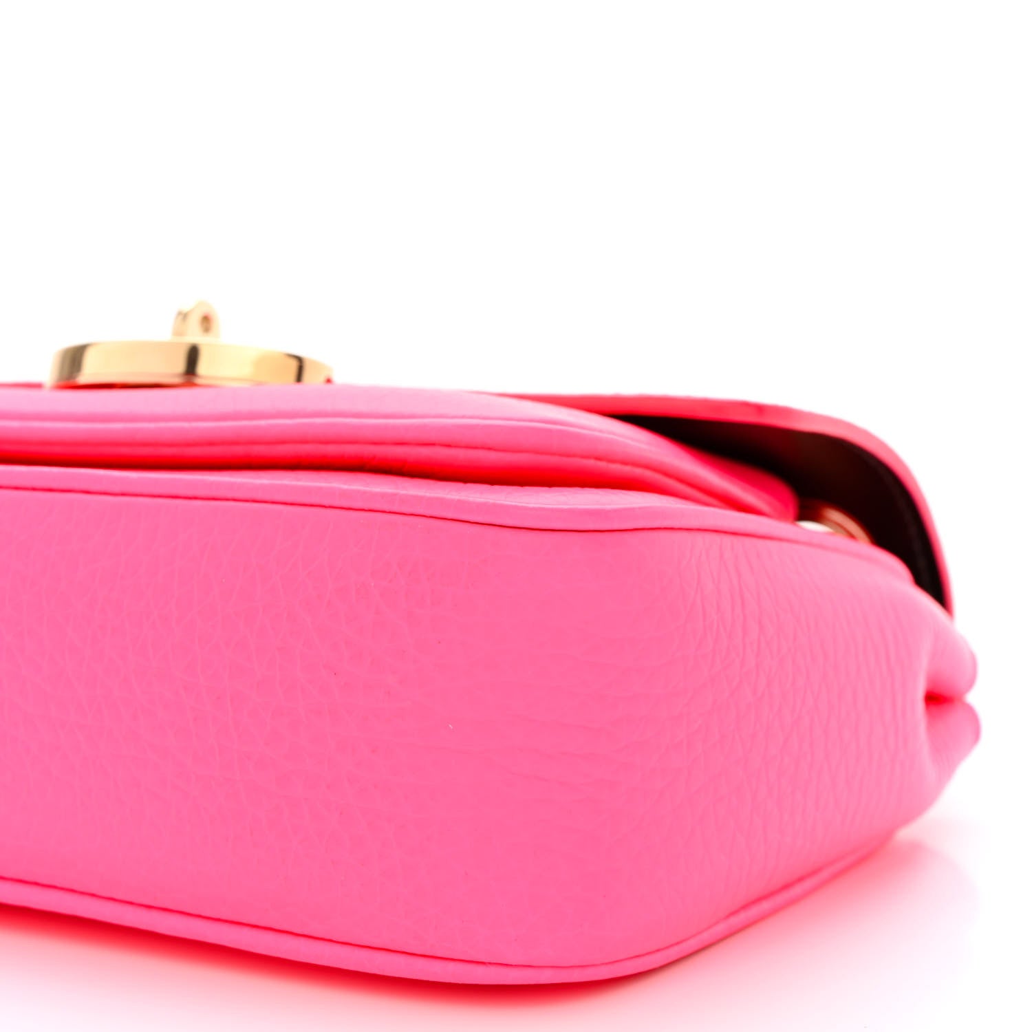 Mulberry Heavy Grained Calfskin Mini Darley Satchel Neon Pink 10 of 10