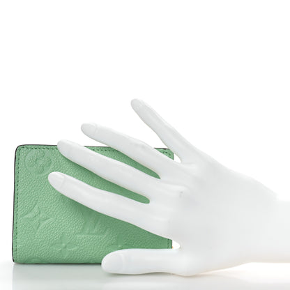 Louis Vuitton Empreinte Cléa Wallet Mist Green 2 of 10