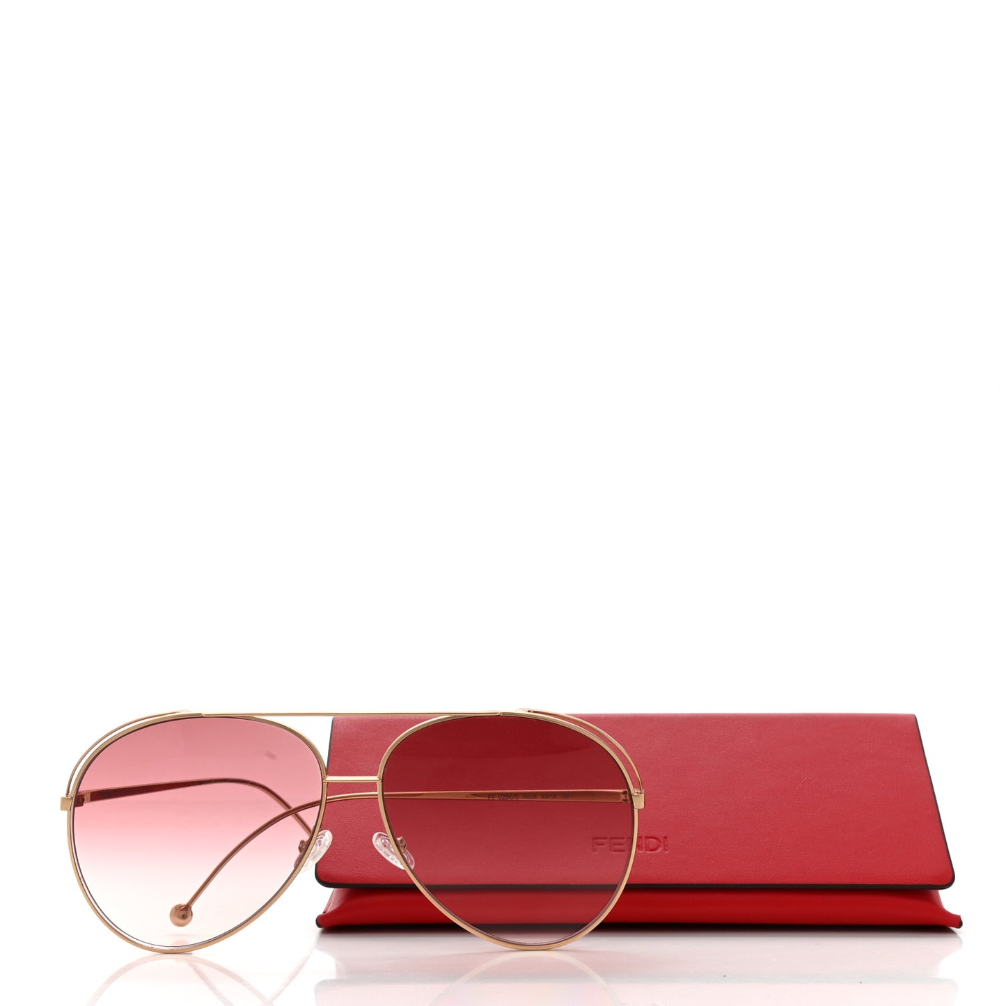 Metal Aviator Sunglasses FF0286/S Rose Gold