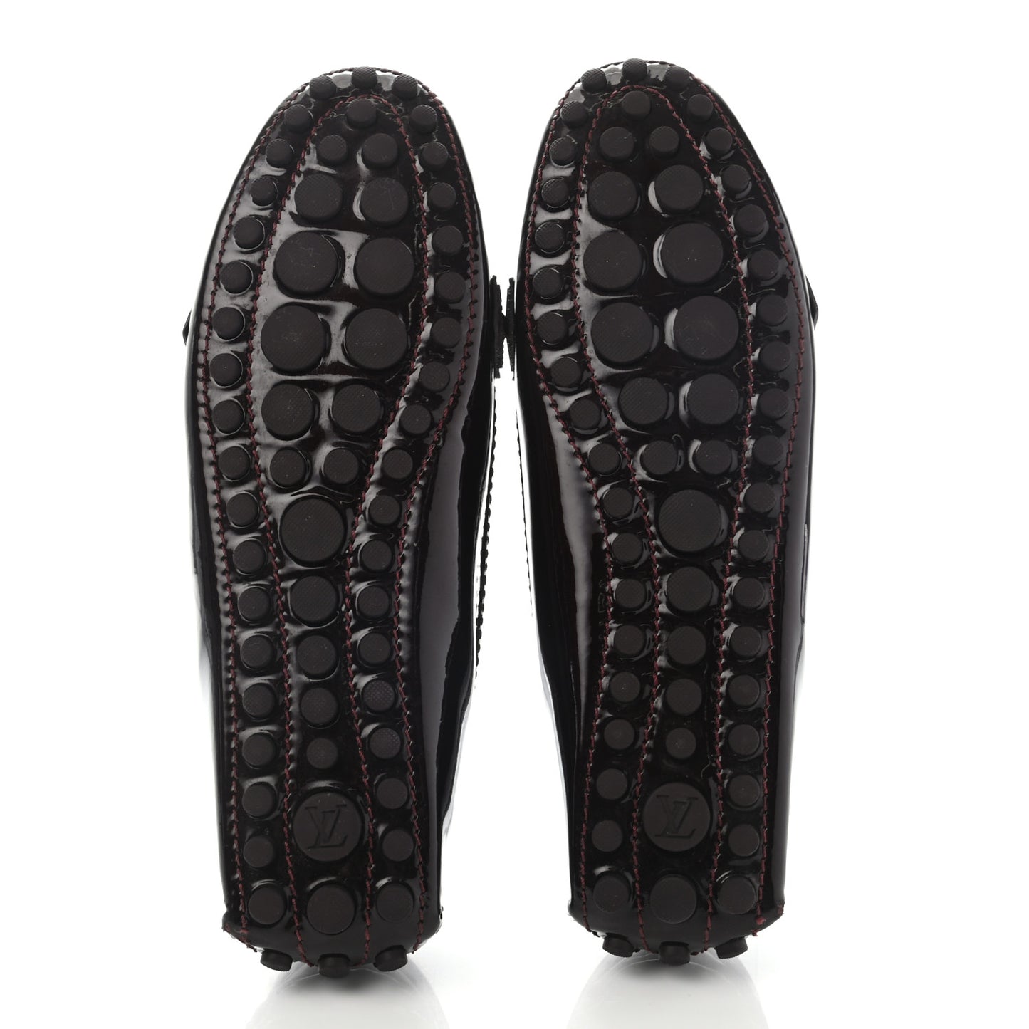 Patent Calfskin Oxford Loafers 39 Amarante