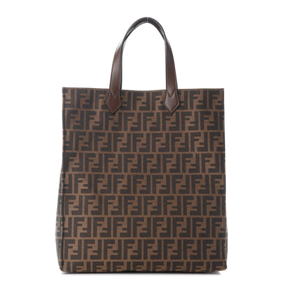 Fendi Zucca Vitello Artic Special Shopping Tote Tobacco Castagna 1 of 9