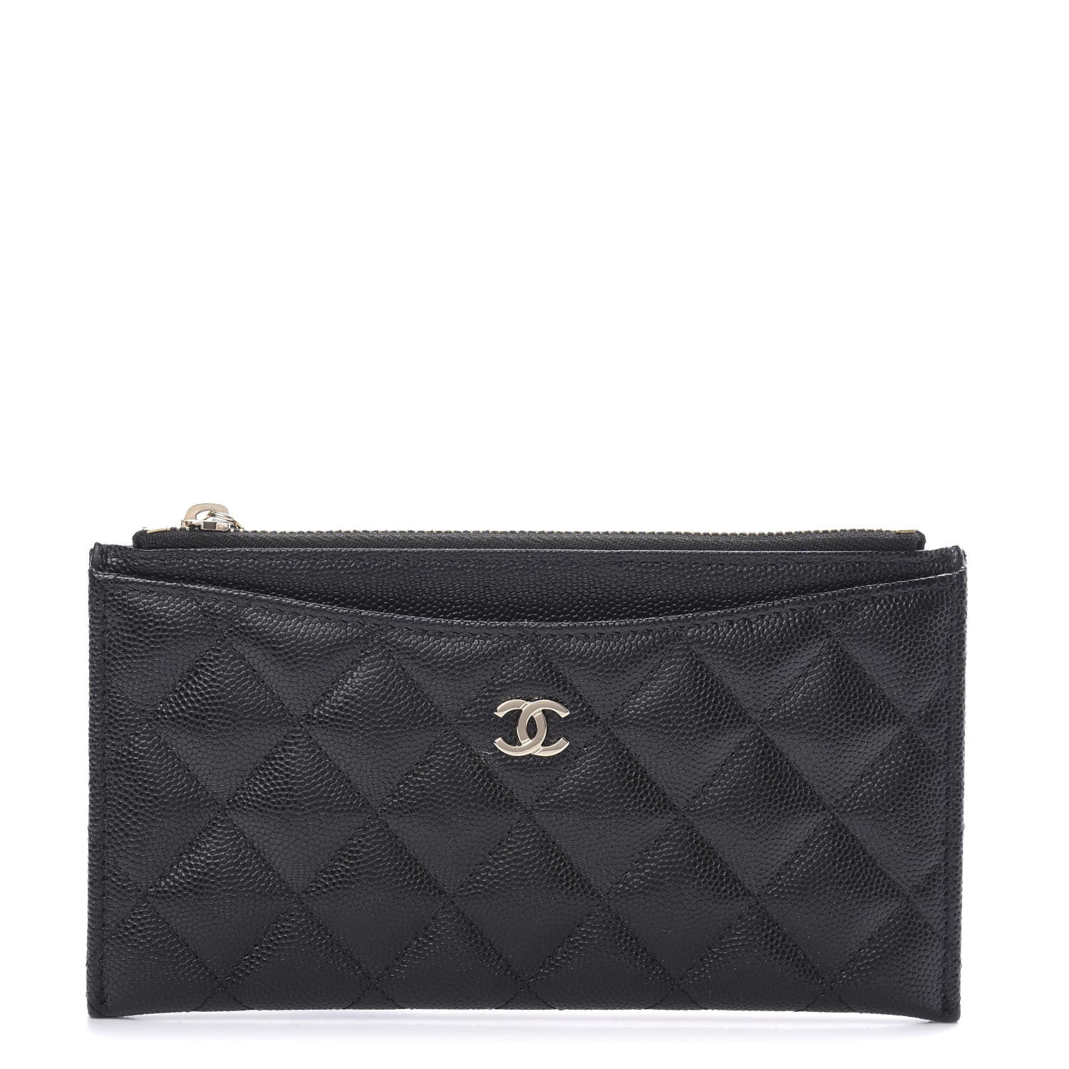 Chanel Caviar Quilted Classic Zip Pouch Black 1 of 9