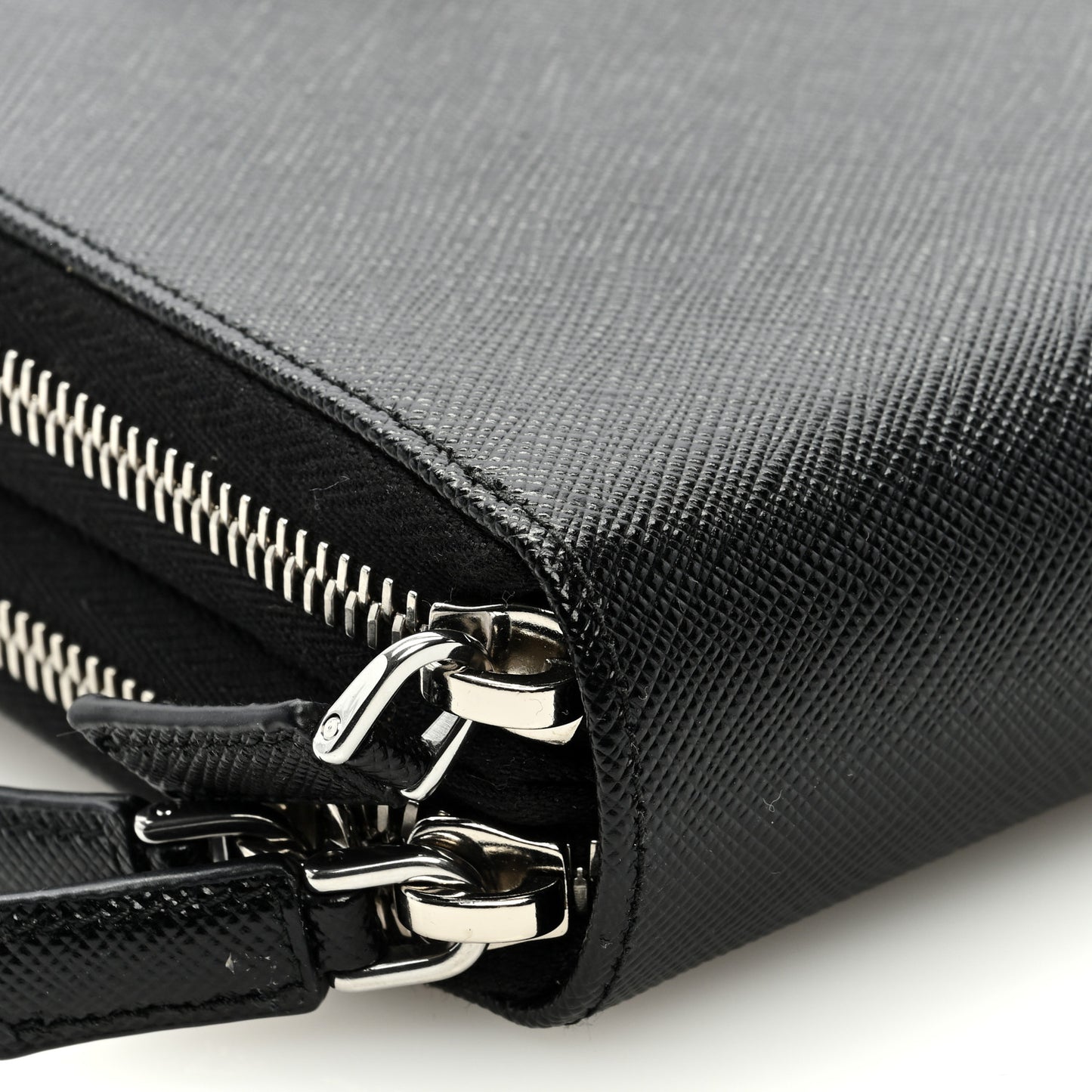 Saffiano Smartphone Case Crossbody Black