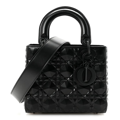 Christian Dior Calfskin Cannage Diamond Small My ABCDior Lady Dior Black 1 of 9