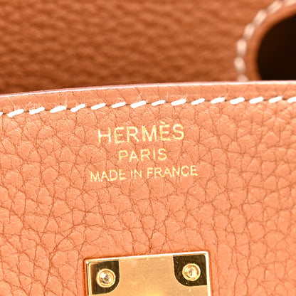 Hermes Togo Birkin 25 Gold 6 of 14
