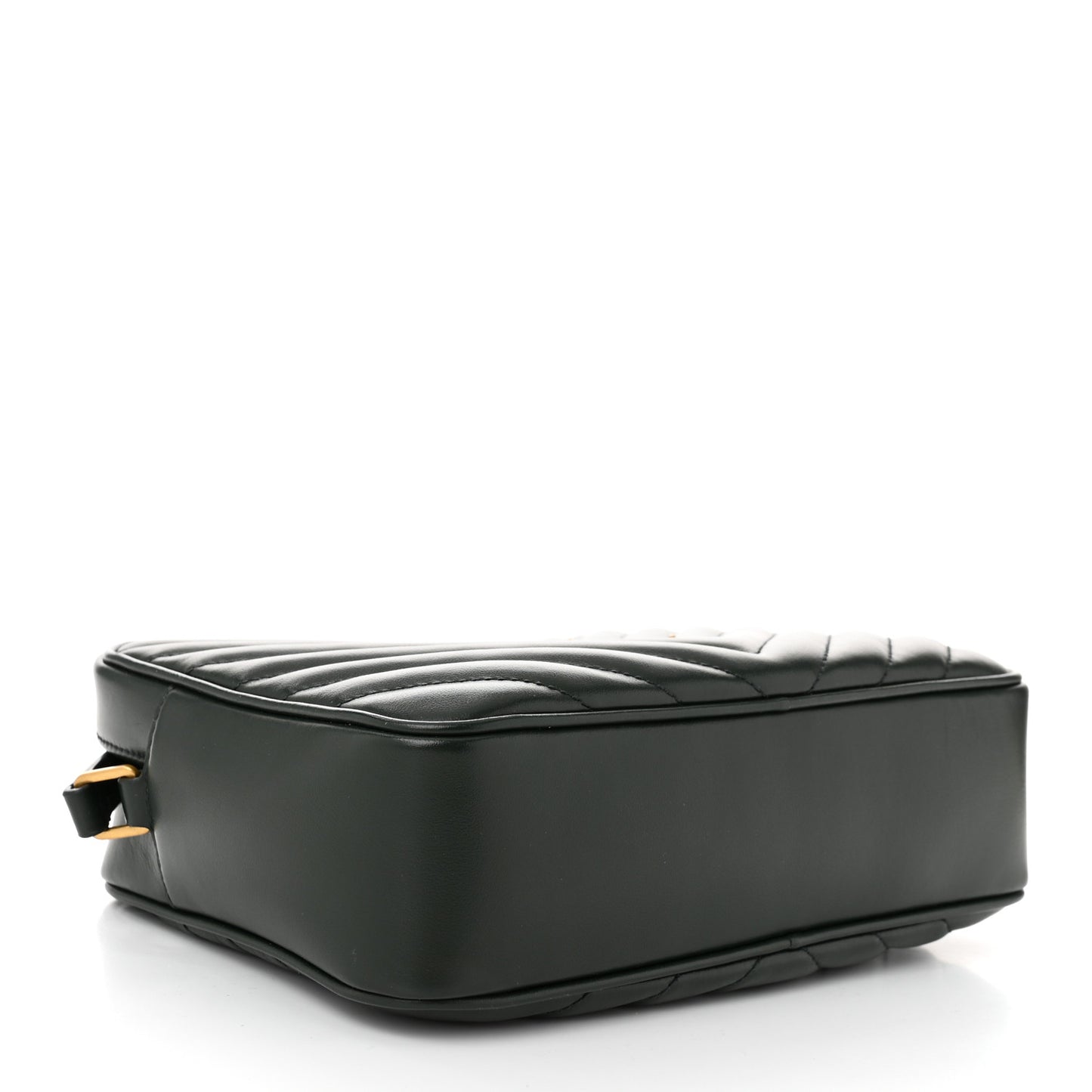 Calfskin Matelasse Monogram Lou Camera Bag Vert Fonce