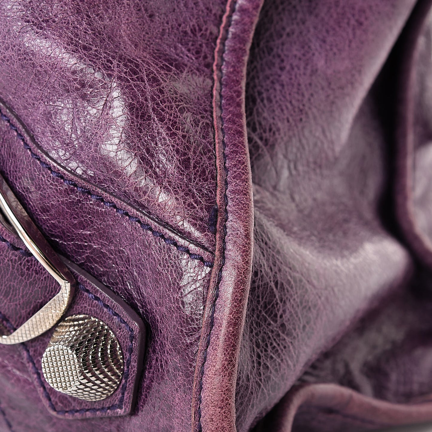 Agneau Giant 21 Silver Hardware City Raisin