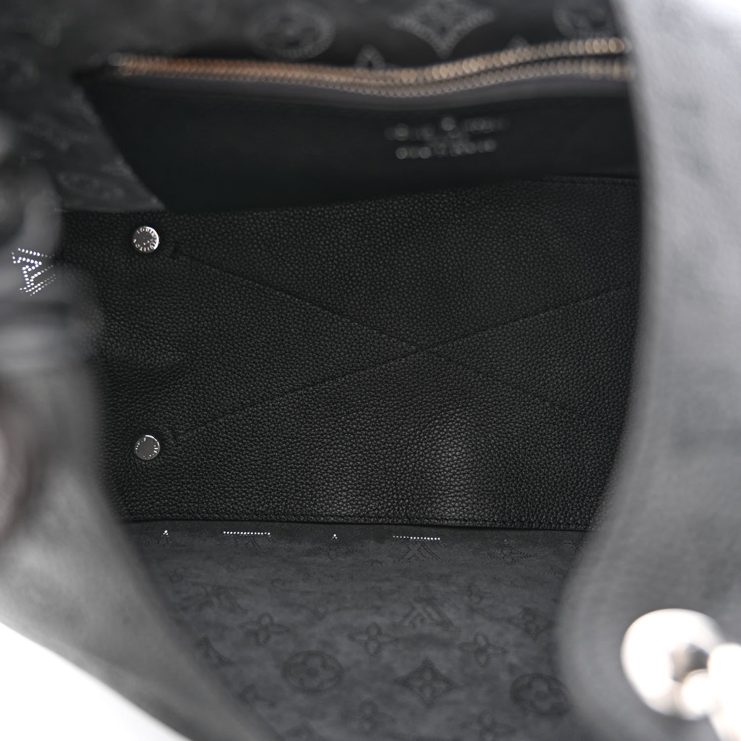 Louis Vuitton Mahina Carmel Hobo Black 5 of 9