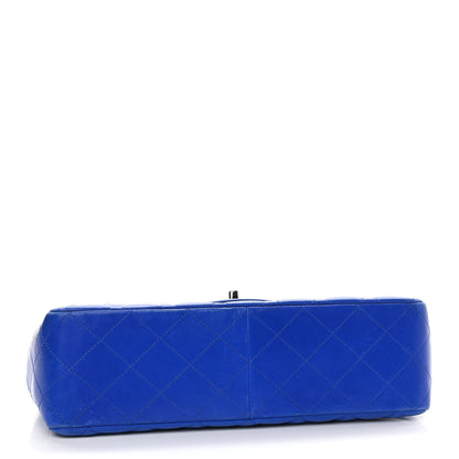 Chanel Lambskin Quilted Jumbo Single Flap Blue 4 of 13