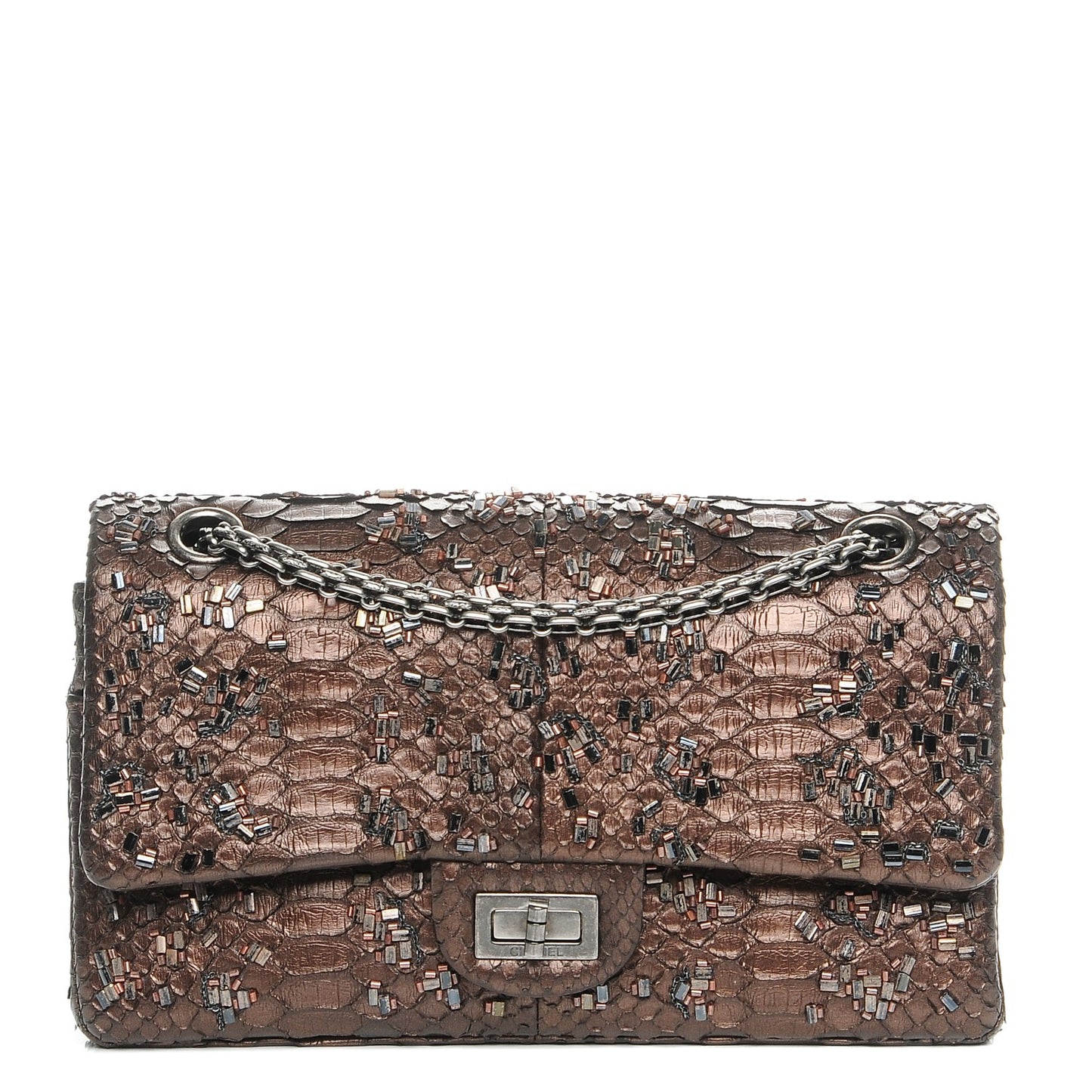 Metallic Python 2.55 Reissue 225 Flap Brown
