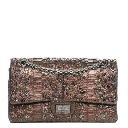 Chanel Metallic Python 2.55 Reissue 225 Flap Brown 1 of 7