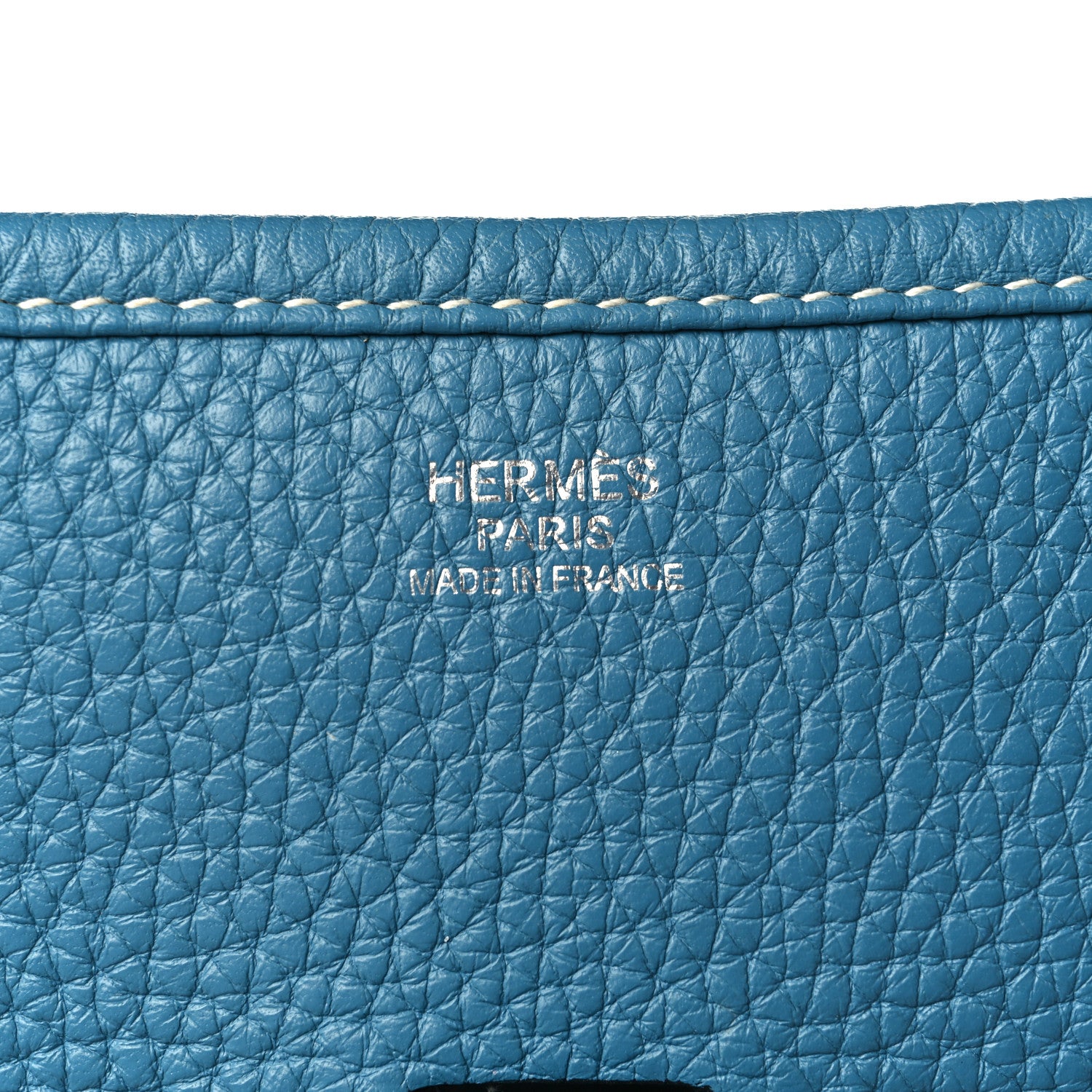 Hermes Taurillon Clemence Evelyne III GM Blue Jean 6 of 9