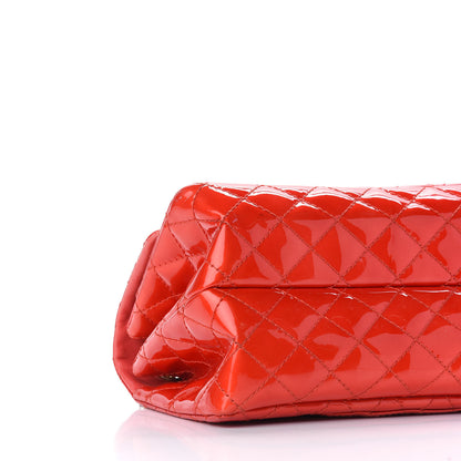 Chanel Patent Quilted Accordion Reissue 2.55 Flap Red 8 of 9