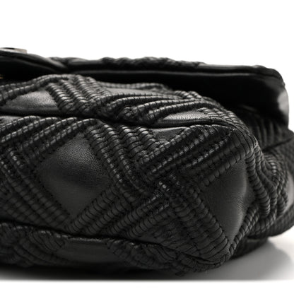 Chanel Lambskin Stitch Small Walk Of Fame Rectangular Flap Black 10 of 11