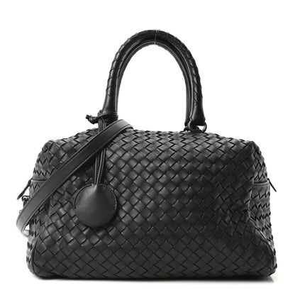 Bottega Veneta Nappa Intrecciato Boston Black 1 of 10