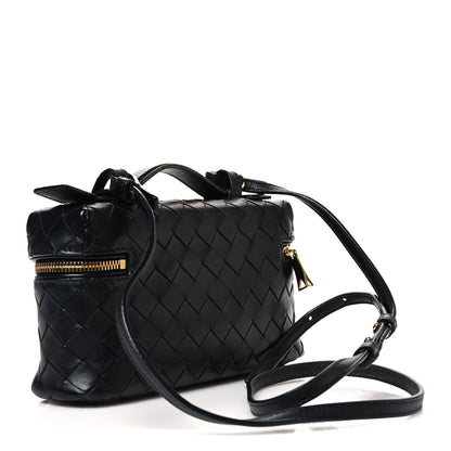 Bottega Veneta Calfskin Intrecciato Bang Bang Vanity Case Black 3 of 11