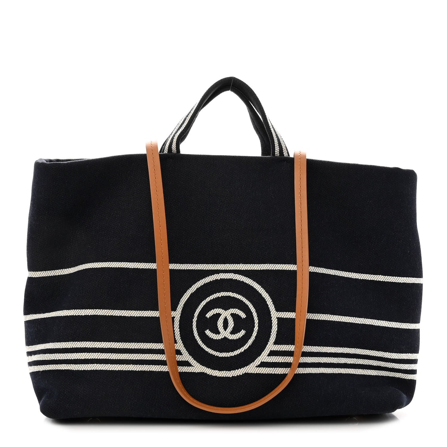 Chanel Denim Large Shopping Tote Blue 1 of 10