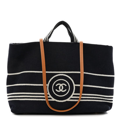 Chanel Denim Large Shopping Tote Blue 1 of 10
