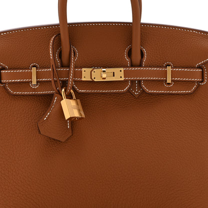 Hermes Togo Birkin 25 Gold 8 of 11