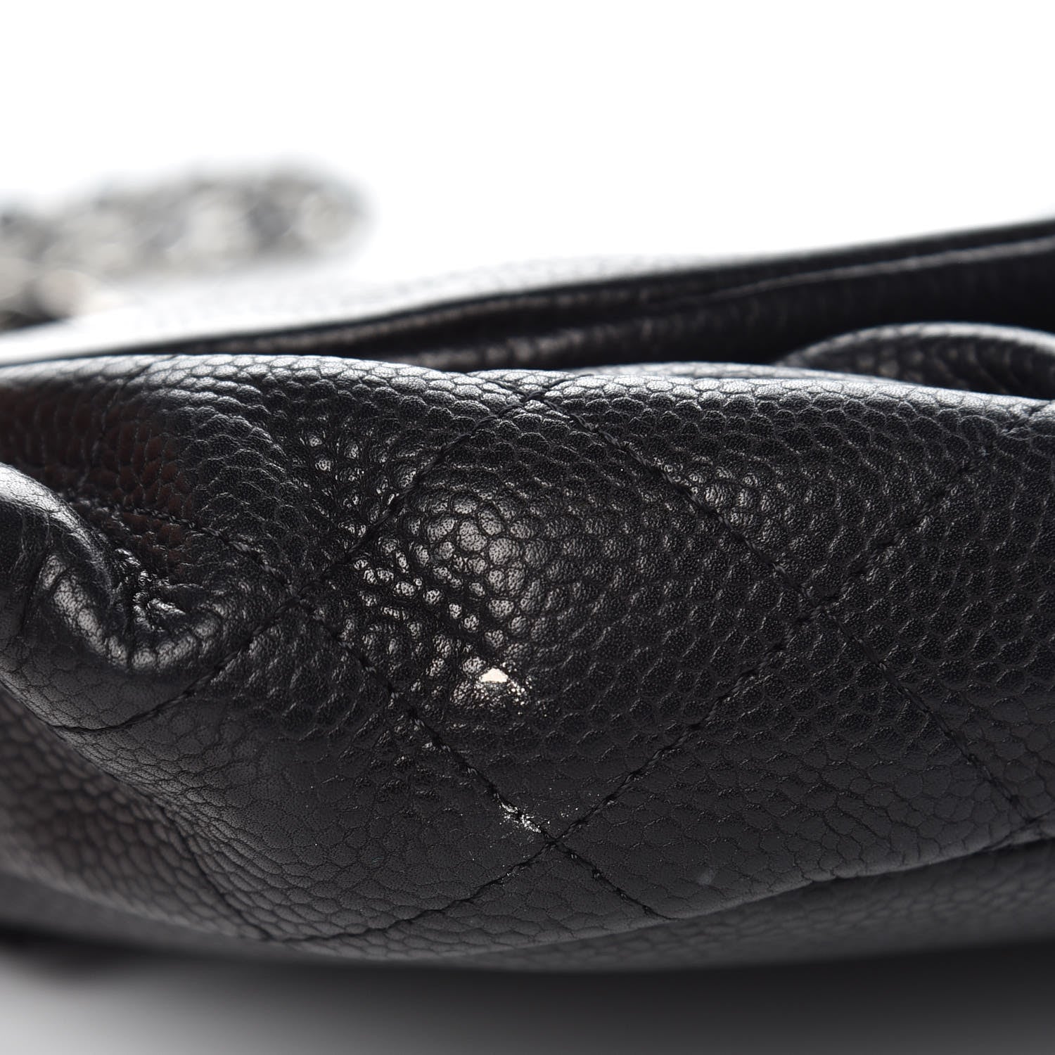 Chanel Caviar Half Moon Wallet On Chain WOC Black 8 of 11
