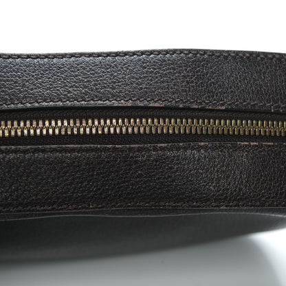 Gucci Textured Calfskin Web Small Webby Bee Shoulder Bag Brown Coffee 9 of 9
