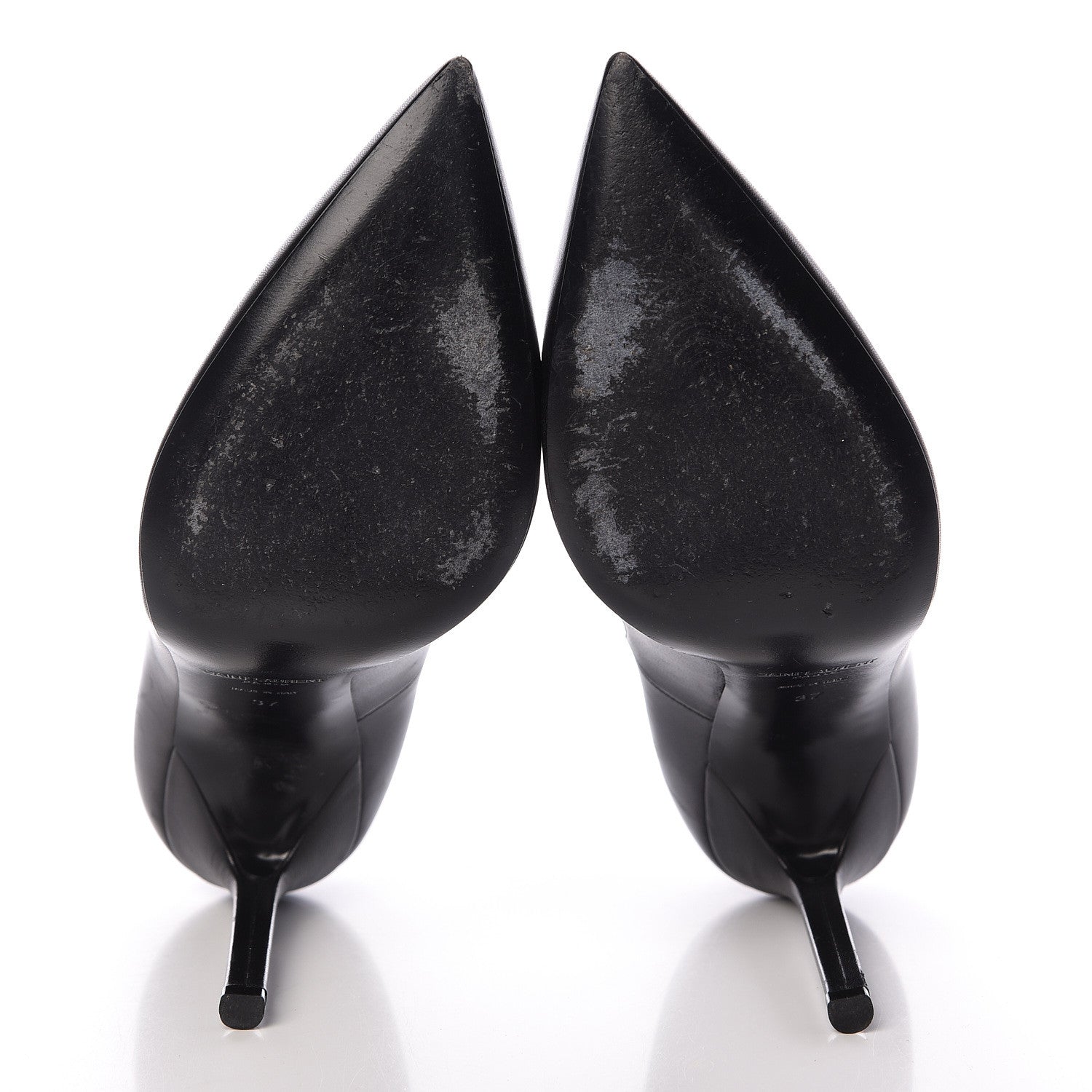 Saint Laurent Calfskin Zoe 105 Pumps 37 Black 6 of 9