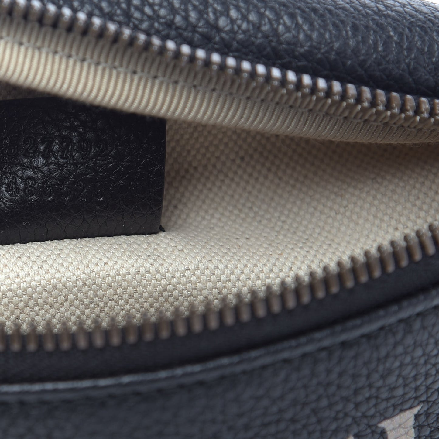 Grained Calfskin Small Logo Belt Bag Black