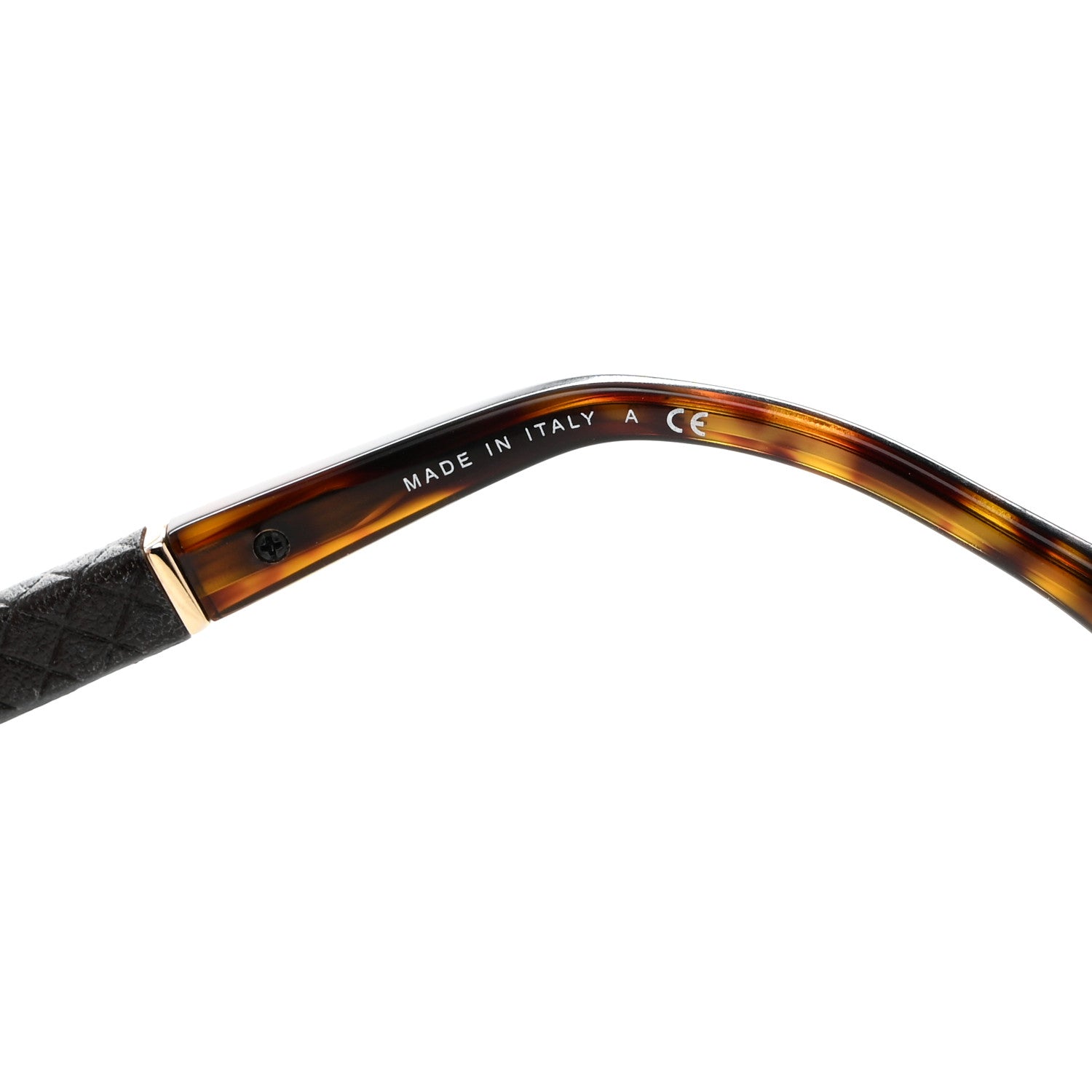 Chanel Lambskin Quilted CC Aviator Sunglasses 4195-Q Brown Gold 6 of 8