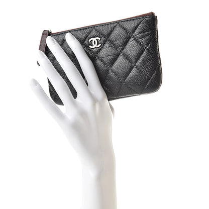 Chanel Caviar Quilted Small Cosmetic Case Black 2 of 8