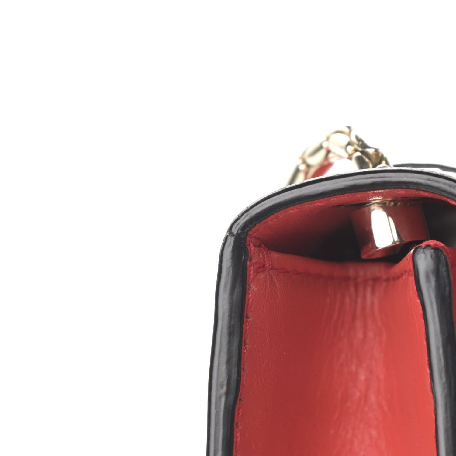 Bulgari Calfskin Serpenti Forever Shoulder Bag Coral 11 of 15