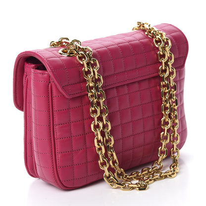 Celine Calfskin Quilted Medium C Bag Pink 3 of 10