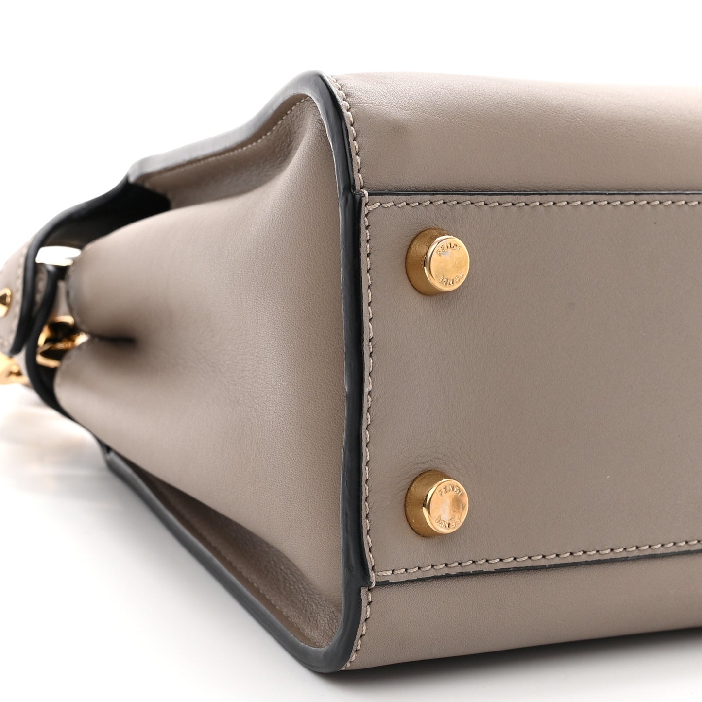 Vitello Tahiti Burro Medium Peekaboo Iconic Essentially Satchel Tortora Black