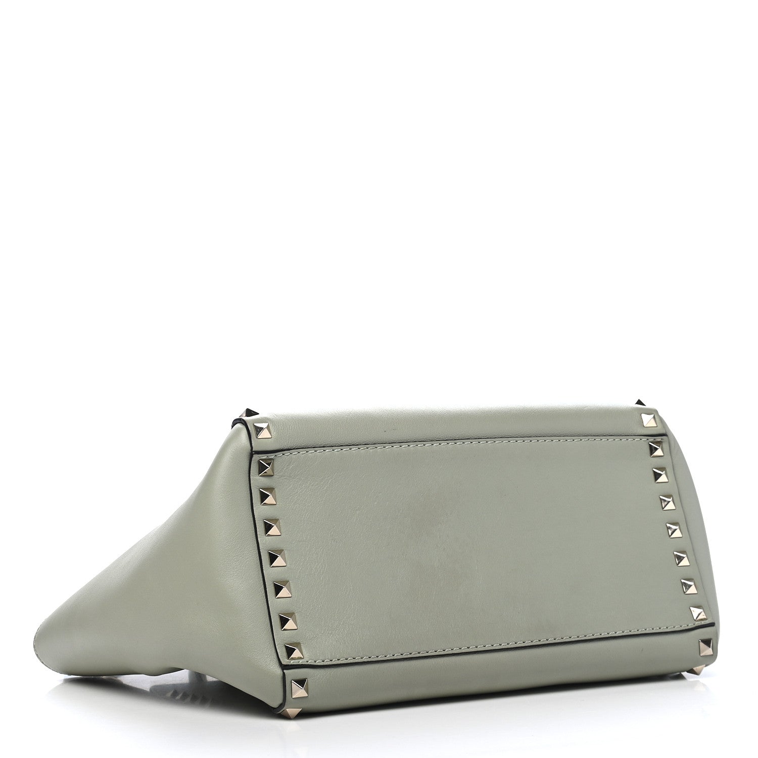 Valentino Garavani Vitello Small Rockstud Double Handle Tote Green Tea Sorbet 3 of 9