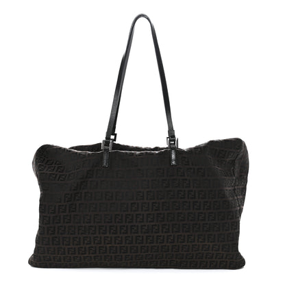 Fendi Zucchino Large Zipper Tote  Brown 1 of 10