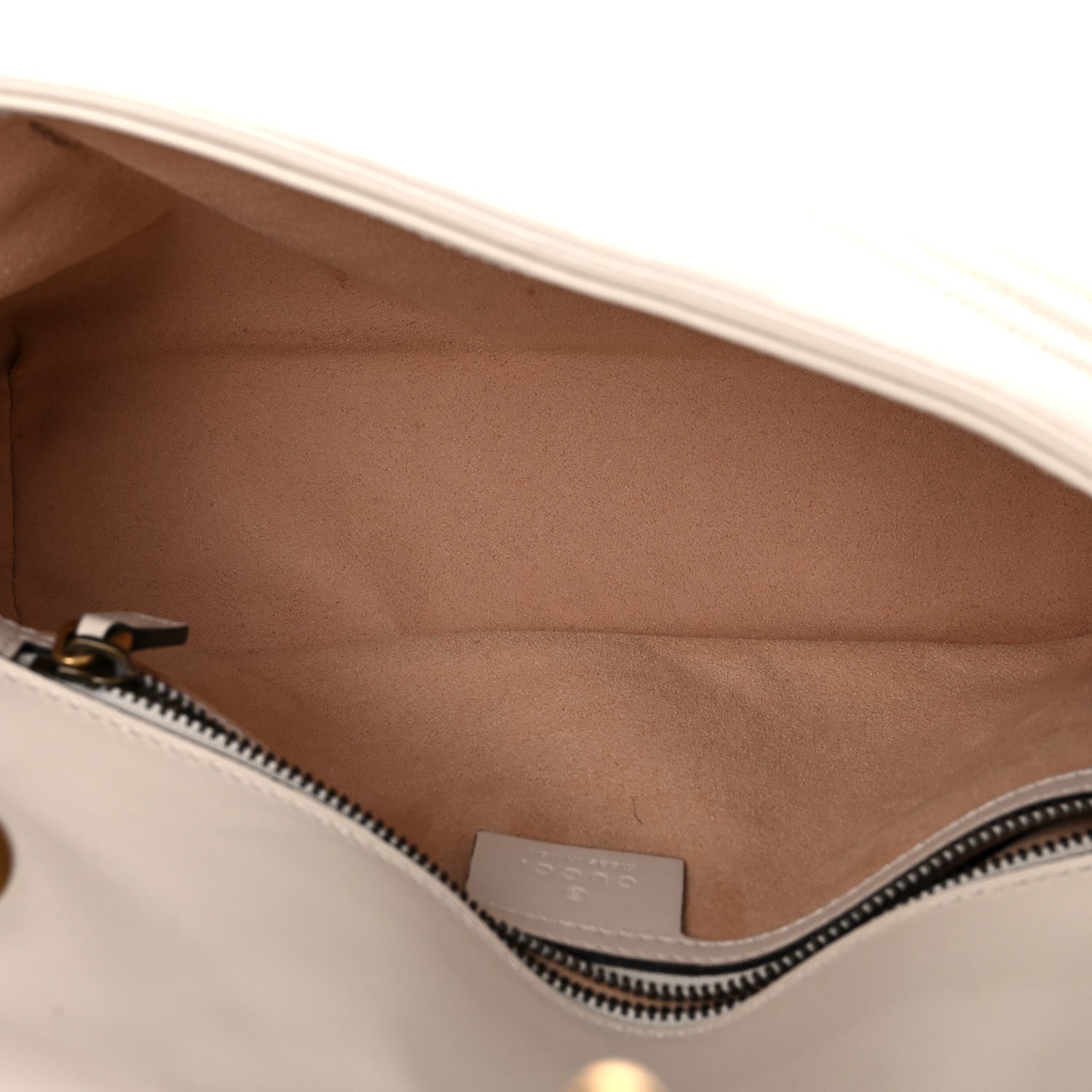 Gucci Calfskin Matelasse Small GG Marmont Shoulder Bag White 5 of 21