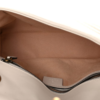 Gucci Calfskin Matelasse Small GG Marmont Shoulder Bag White 5 of 21