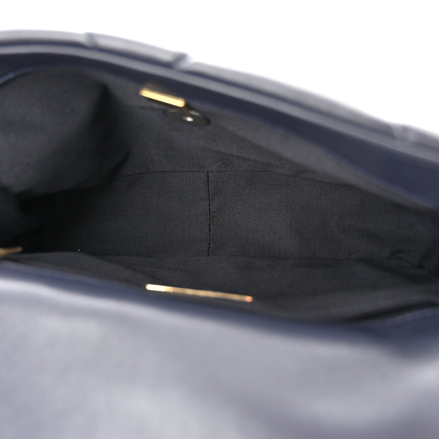 Chanel Lambskin Quilted Medium Chanel 19 Flap Navy Blue 5 of 11