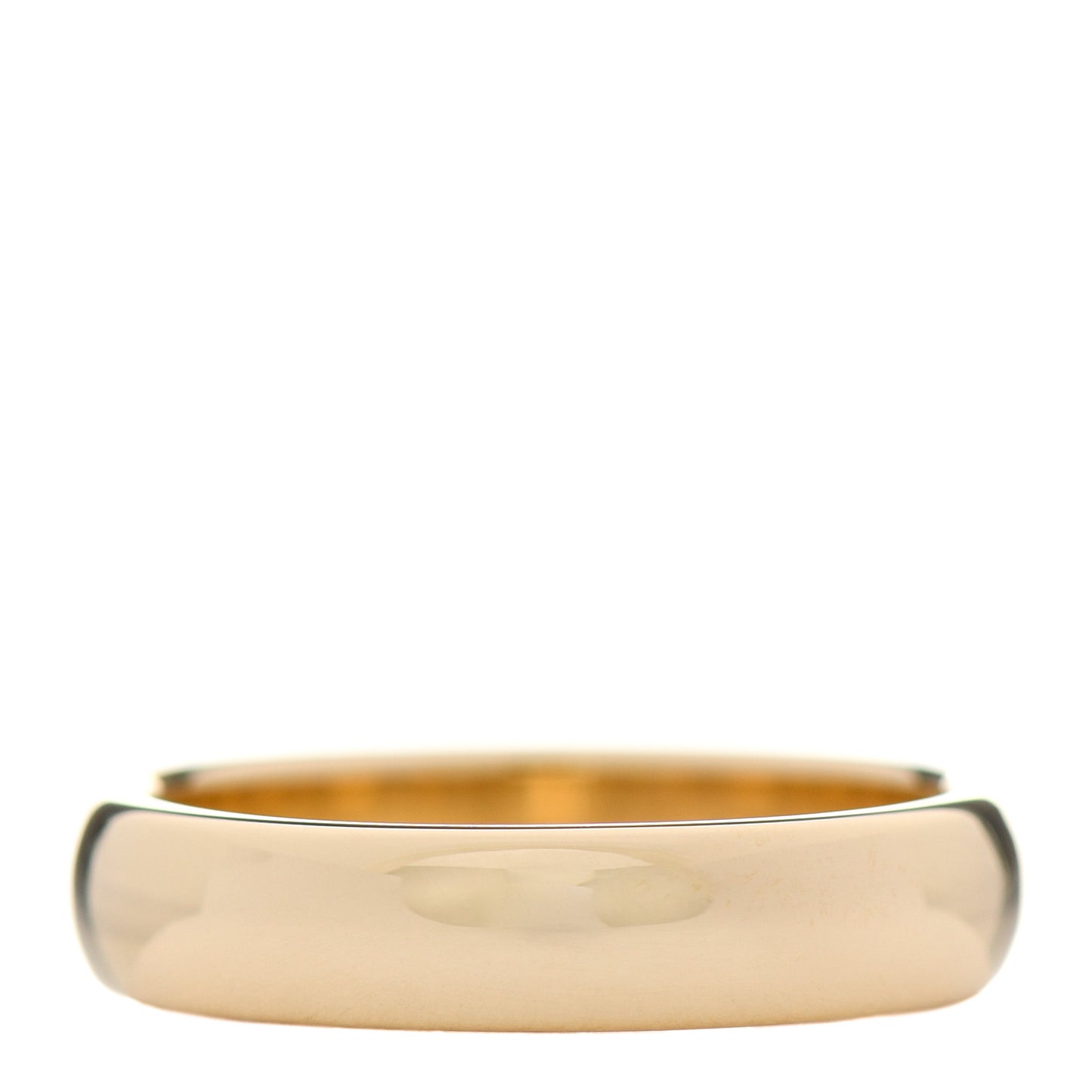 18K Yellow Gold 4.5mm Classic Wedding Band Ring 56 7.5