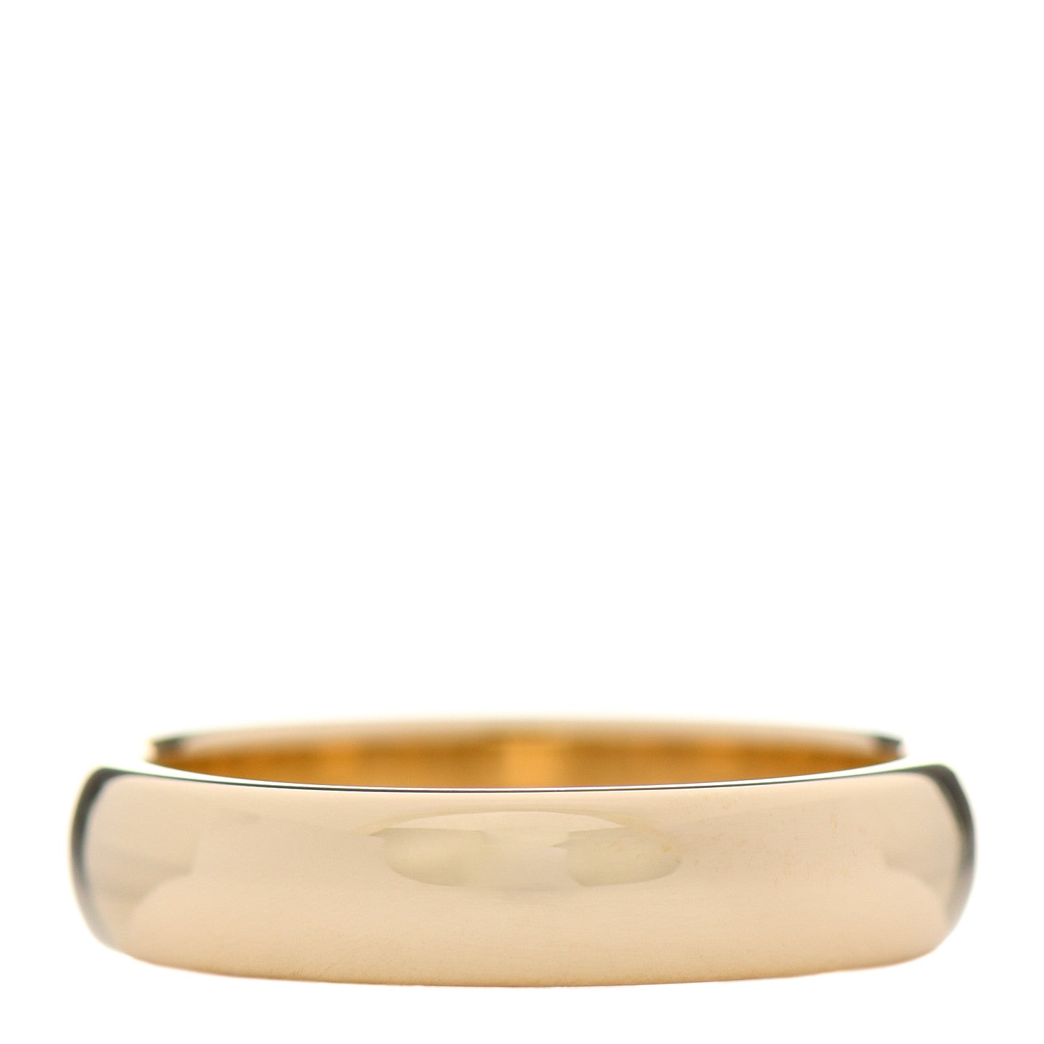 Tiffany 18K Yellow Gold 4.5mm Classic Wedding Band Ring 56 7.5 2 of 4