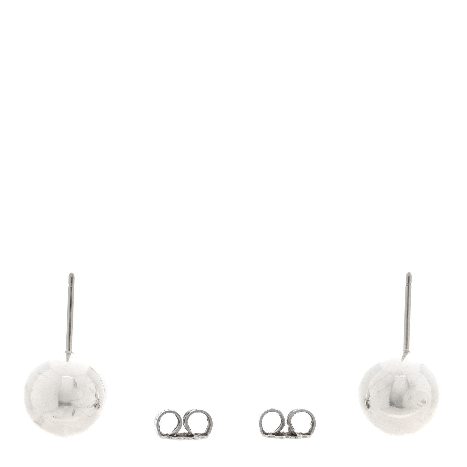 Tiffany Sterling Silver 10mm HardWear Ball Earrings 3 of 4