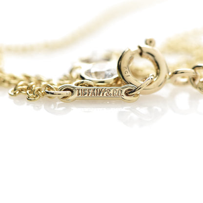 Tiffany 18K Yellow Gold Diamond .75ctw 5 Station Diamonds by the Yard Necklace 6 of 9