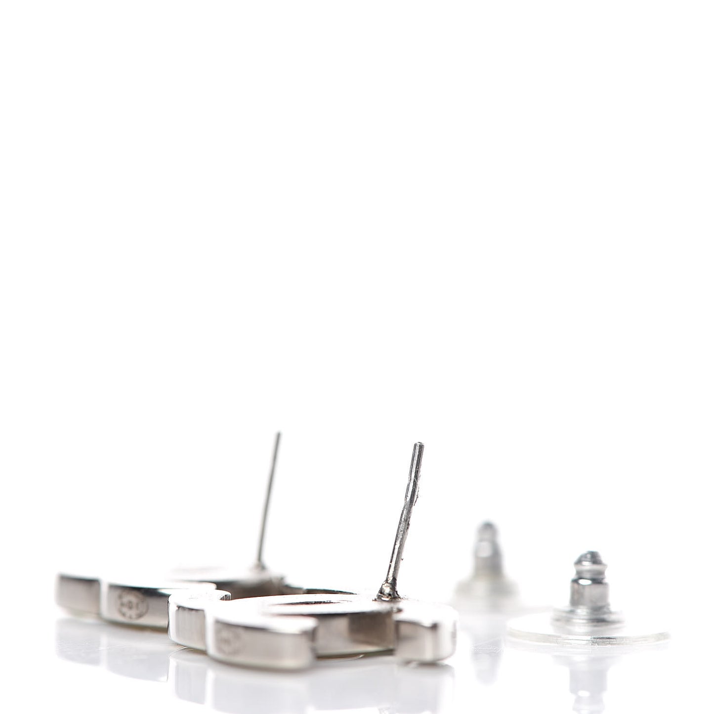 Iridescent Resin CC Earrings Pink