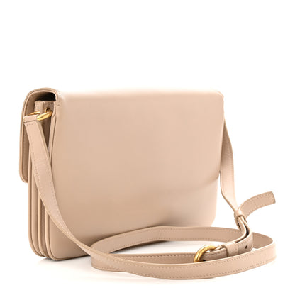 Saint Laurent Smooth Calfskin Le Maillon Satchel Dark Beige 3 of 13