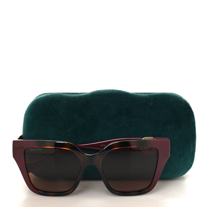 Gucci Acetate Square Frame Sunglasses GG1023S Havana Pink 8 of 8