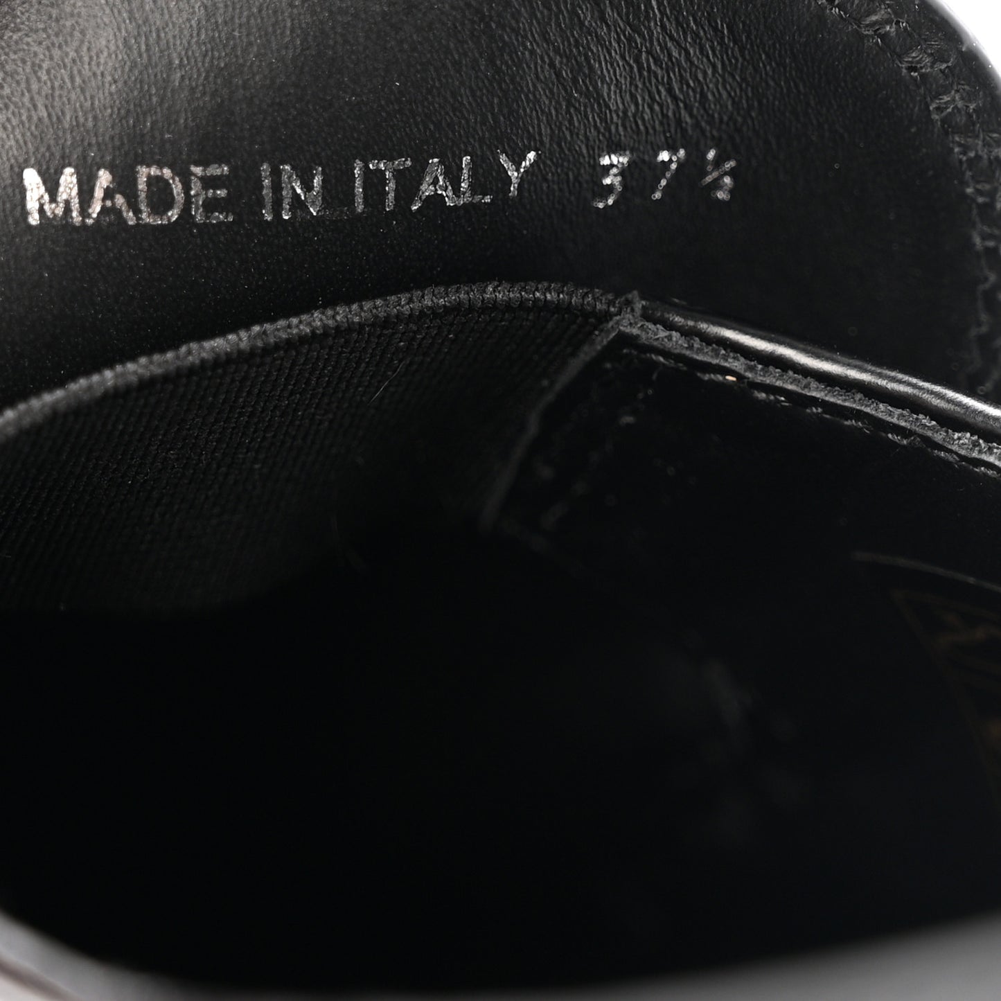 Spazzolato Metal Triangle Logo 50mm Loafers 37.5 Black
