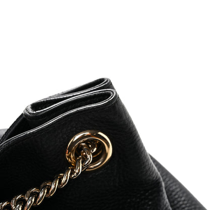 Gucci Pebbled Calfskin Medium Soho Chain Shoulder Bag Black 13 of 15